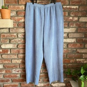 Alfred Dunner Pastel Blue Corduroy Pant Grannycore